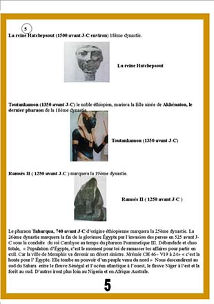 La Reine Hatchepsout (1500 av. J.-C.) Toutankamon (1350 av. J.-C.) Ramses II (1250 av. J.-C.)